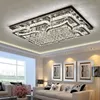 Moderne LED Hanglamp Vierkant K9 Crystal Kroonluchter Plafond Woonkamer Lampen Binnenverlichting Opknoping Lamp Kroonluchter Lichten Myy