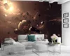 3d duvar kağıdı Salon Modern Duvar Duvar kağıdı Güzel Uzay Çakıl Özel 3D Photo Duvar kağıdı Ev Dekorasyonu 3d