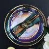 Luxury Rainbow Glass Dinner Plates Food Plates Desset Plate Cake Dish Salad Bowl Fruit Bowls Food Storage Glassware Dinnerware 201217