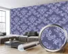 美しい灰色の花の壁紙モダンな家の装飾の壁紙プレミアム大気中の室内装飾クラシック3Dの壁紙
