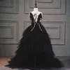 Zarif Swan Kristal Tül Tırtılı Çiçek Kız Elbise Akşam elbise Çocuk Pageant Doğum Günü Partisi Tüy Dantel Prenses 220119