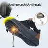 Anti-puncture boot manlig oförstörbara sneakers komfort stål tå säkerhetsskor arbete stövlar män Y200915
