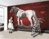 Papier peint 3d classique Dreamy Love White Horse Papier peint 3d Salon Chambre Revêtement mural Fond d'écran HD