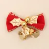 Décorations de Noël papillon ruban Bell décoration de cadeau de Noël décoration de couronne de sapin de Noël T3I51363