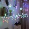 Estrela de Natal LED LIGH String Feliz Natal Decorações para casa Árvore de Natal Ornamento de Natal Navidad Gifts Ano de 201201