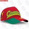 Cameroun Baseball Caps 3D Nom de nom personnalisé Équipe Logo CM Chapeaux CMR Country French Cameroun Nation Camerounian Flag Headgear1399128