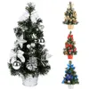40 cm Holiday Art Craft El Festival Simulation Part Prop Mini Christmas Tree Decoración del hogar Adornos de escritorio Regalo PVC255A