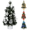 40 cm Holiday Art Craft El Festival Simulation Party Po Prop Mini Christmas Tree Home Decor Desktop Ornaments Gift PVC307N