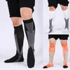 Men's Socks Men Color Block Breathable Compression Stockings For Sport Running Cycling