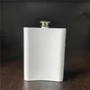 Flacone per sublimazione in bianco da 8 once Fiaschetta portatile in acciaio inossidabile 304 Flacone Bottiglia di alcol per vino whisky VT19308403349