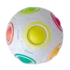 Kreatywna Spheeric Magic Rainbow Ball Plastikowa Puzzle Dzieci Edukacyjne Nauka Twist Fidget Zabawki dla dzieci