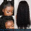 Deep Curly Frontal Glueless Wig 5x5 4x4 Closure Wigs 150 180% 13x4 13x6 Lace Wig Peruvian Hair