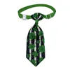 St Patrick's Day Dog Bowtie Lucky Green Clovers Patterns Irish Festival Holiday Party Husdjur Tillförsel