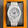 Лучшие мужские часы с бриллиантами 40 мм Автоматические механические дизайнерские часы со льдом Модные наручные часы для классических мужчин Наручные часы Подарки