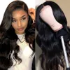 Body Wave WIG 360 Полный кружевной парик Человеческие парики для волос для чернокожих женщин предварительно сорванный 150% REMY HD Frontal Свободная волна кузова кружевной передний парик