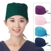 Gommage casquettes chapeau Floral Bouffant impression sanitaire dentiste casquette coton femmes hommes anti-poussière vétérinaire Chef travail chapeaux Bonnet