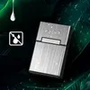 Nieuwste kleurrijke sigarettenkast verwijderbare USB lichtere kit shell plastic aluminium innovatief ontwerp roken opslag stash box container