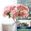 Echte touch siliconen bal hydrangea hortensia kunstbloemen vocht touch voor bruiloft huis partij decoratief