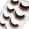 Falsche Wimpern Flash Girl E Series 5 Paare 5d Nerz Haar Bunte weiche charmante Halloween-Wimpern