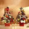 고품질 미니 크리스마스 트리 패키지 50cm 데스크탑 작은 미니 장식 크리스마스 트리 장식 선물 상자 크리스마스 장식 LJ201128