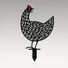Decorazioni da giardino Chicken Yard Art Nuovo design Manufatti per l'arredamento del prato Imitazione materiale acrilico Chicken 5 Style