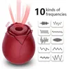 NXY Vibromasseurs En Gros Rouge Mignon Yoni Rose Vibromasseur D'aspiration Fleur Rose Sex Toys Pour Femme 0104