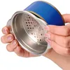 Comida de aço inoxidável pode filtro peneira atum press prensa removedor de óleo dreno pode filtro de água Colander Kichen Tool LZ0674