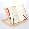 ウッドブックスタンドホルダー調整可能な携帯用木製の書店のラップトップタブレット研究クックレシピ本スタンドデスク引き出しオーガナイザーVTKY2220