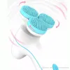 Silikon ansiktsreng￶ringsborste Blackhead Borttagning Acne Porreng￶ringsmaskin Peeling Face Washing Brush -enhet med bas