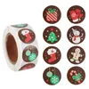 500pcs Joyeux Noël Autocollants Arbre Elk Bonbons Sac D'étanchéité Autocollant Cadeaux Boîte Étiquettes Décorations Année Y201020