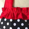 Fartuch XiOod Maid Polka Dot Gotowanie Fartuchy kuchenne dla kobiety Praca Regulowana bawełna z słodkie bowknot kieszenie 211222