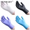 100pcs Disposable Nitrile gloves Non-Slip Acid and Alkali Laboratory Rubber Latex Gloves Household Cleaning Products 201022