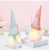 Easter Party Favors Handmade Bunny Gnomes with Light Faceless Dolls Easter Gifts for Kids Women Men