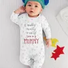 Erkek bebek giysileri kızlar giyim bebek atlayıcılar bebek giyim ben annemi ve babam unisex uzun süreli giyim seti lj2012237385089 seviyorum