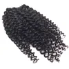 Kinky Curly Poileaux de queue de queue de queue de queue de cheval Cordon de cordon Highsleek Clip dans la queue de queue de queue de queue de queue Afro Poneytail pour femmes noires 160g