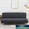 Elasticity Solid Color Fold Armless Sofa Bed Cover Folding Seat Slipcover Covers Bench Couch Protector Elastic Futon Cheap