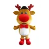 Winter Christmas Parade Performance Walking Inflatable Reindeer Costume Cute Wearable Blow Up Little Elk Suits For Xmas Events223U