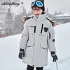 뉴 -35 학위 어린이 다운 자켓 소녀를위한 겨울 옷 파카 아기 소년 코트 스키 정장 두꺼운 모피 아이 snowsuit 3-12Y 201216
