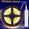 PIR LED Strip Motion Sensor Köksskåp Ljusband Flexibelt rum Ljus Vattentät Sovrum Nattlampa 5V garderobslampor