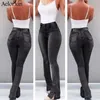 Women's Jeans Woman 2021 Retro Wash Elastic Hips South American Style Wide Leg Flare Plus Size Women