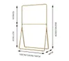 Clothing rack Children Furniture cloth store display stand nano gold floor type double layer clothes racks men's and women's iron hanger