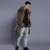 Mäns Jackor Mens Jacka Coat Varm Vinter Tjock Overcoat Faux Fur Parka Outwear Cardigan Fashion Men Clothing Plus Size M840 #