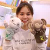 Cartoon Pluszowe zabawki Zwierzęta Palec Palec Kupniki Królik Panda Alpaca Koala Sika Deer Słoń Lalki Dzieci Chłopcy Dziewczyna Dzieci Prezenty