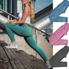 Kesintisiz Tayt Yoga Pantolon Gym Kıyafetler Ganimet Kontur Yüksek Waisted Egzersiz Pantolon Fitness Spor Popo Kaldırma Tayt Seksi Streç 220216