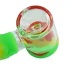 5'' silicone Smmoking Spoon hand pipe glass water pipes tobacco dab rig oil mini bongs scoop