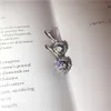 Style coréen diamant balancent boucle d'oreille Original 925 en argent sterling bijoux fête de mariage boucles d'oreilles pour les femmes de mariée Fine cadeau 3864701
