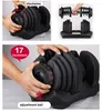 Dumbbells Adjustable Dumbbell Set Workout Weights 90lb /40kg Stand Included