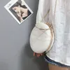 Meloke Women Handmade Round Designer Bag Evening Bag Simple Pu Leather Leather Handbag Blants Chain Counter Counter Facs M1141 Y201224