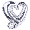 18 pouces crochet coeur forme feuille d'aluminium ballons gonflable fête de mariage décoration Saint Valentin anniversaire bébé douche ballons à air EEF3911