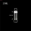 30 * 60 * 21mm 25 ml Glasflaskor Aluminiumlock Tomt Transparent Clear Present Wishing Jars 50PCSlothigh QualTity